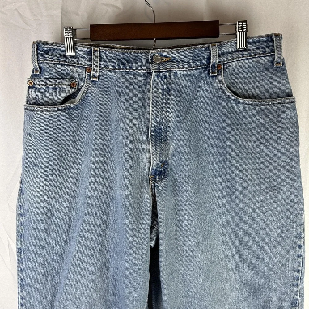VTG Levis 560 Jeans Mens 36x30 Blue Tapered Leg 100% Cotton Denim Pants 90s‎
